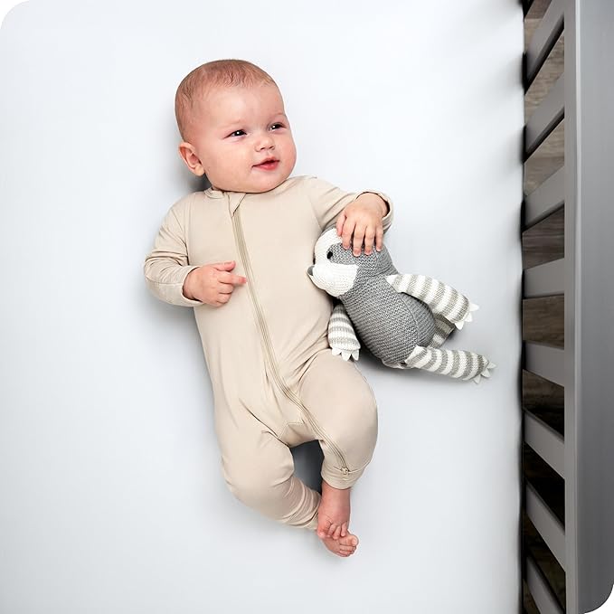 Bare Home 2-Pack Fitted Crib Sheets - Premium 1800 Ultra-Soft Microfiber - Breathable - Baby Sheet - for Boys & Girls - Fits Standard Crib and Toddler Mattresses (Black/White)