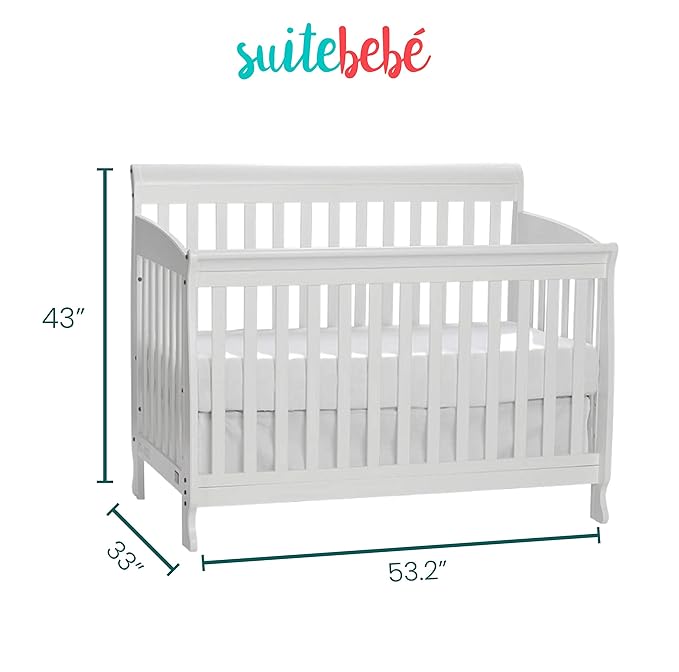 Suite Bebe Riley 4-in-1 Convertible Crib, Espresso Finish