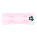 Creative Knitwear Notre Dame Fighting Irish Infant Girls Pink Solid Hair Knot Headband Embroidered Logo - Size Newborn - 4T