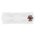 Creative Knitwear Boston College Eagles Infant Girls White Solid Hair Knot Headband Embroidered Logo - Size Newborn - 4T