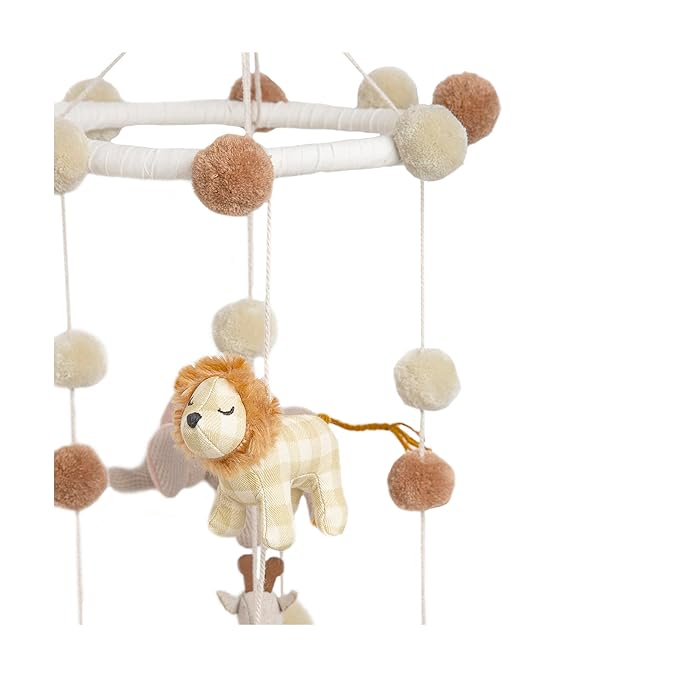 Crane Baby Safari Nursery Ceiling Hanging Decor Boho Jungle Animals Room Decor for Babies Crane Baby, Safari Nursery Decor for Boys and Girls, Ceiling Hanging, 11" x 28", Jungle Nursery Decor