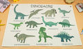 Dinosaurs Themed Rectangular Canvas Banner Flag Wall Sign Art Gift for Nursery Classroom Above Crib Bedroom Playroom Reading Room Wall Decor Baby Shower Kids Teen Birthday Christmas Gift