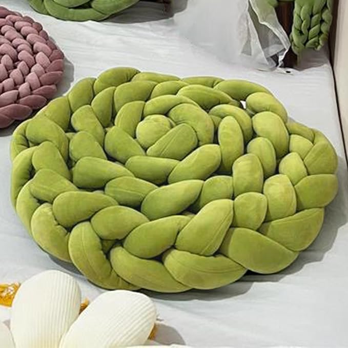 Velvet Chunky Bulky Giant Arm Knitting Yarn, Super Soft Jumbo Tube Weight, Fluffy DIY Crochet Hand Making Washable Yarn for Blanket, Pet Bed, Rugs, Pillow (1.1lb-Green)