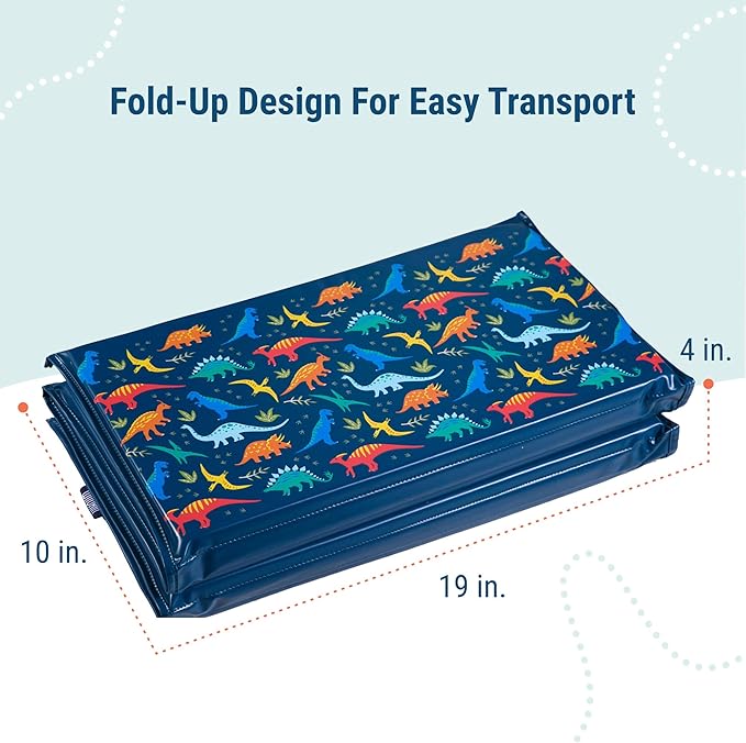Wildkin Kids Vinyl Nap Mat – Foldable, Durable Rest Mat for Daycare & Preschool