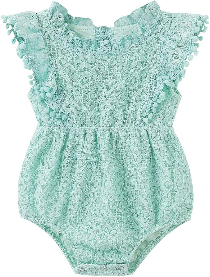 Simplee kids Baby Girl Knit Romper Fall Sleeveless Pompoms Rompers Newborn Little Girl Overall Jumpsuit Outfits