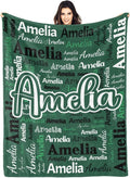 Dr.TOUGH Personalized Blanket for Adult Kids with Name Customized Blankets Personalized Throw Blanket for Christmas Birthday Gifts