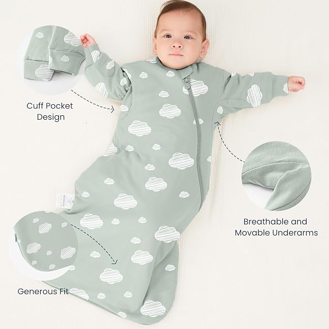 Unisex Sleeping Bag for Babies and Toddlers 3.5 Tog Sleep Sack, Baby Sleep Sack, One piece with sleeves, Gifts for Baby