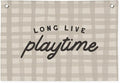 Playroom Decor, Play Room Wall Decor, Long Live Playtime Linen Banner Wall Hanging, Boho Beige Banner Flag Decor for Nursery Boys Room 20x30