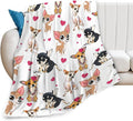 Tijuboni Chihuahua Throw Blanket Dog Gifts for Girls Boys Women Men Kids Adults Soft Flannel Fleece Blanket for Couch Sofa Bed Home Decor 40"x50"
