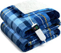 Electric Blanket Heated King, Soft Flannel 100"x90" Plaid Heating Blanket with 8 Hours Auto Off 10 Fast Heating Levels Machine Washable Sherpa Heated Blanket with Overheating Protection