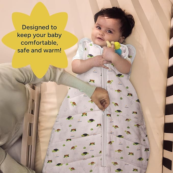 1.5 TOG Sleep Sack - Premium Organic Cotton, Soft, Breathable, Wearable Blanket for Newborns, Infants & Toddlers (12-18 Months), Unisex Baby Sleeping Bag, Gifts for Babies