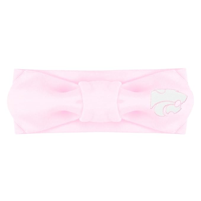 Creative Knitwear Kansas State Wildcats Infant Girls Pink Solid Hair Knot Headband Embroidered Logo - Size Newborn - 4T
