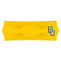 Creative Knitwear Baylor Bears Infant Girls Gold Solid Hair Knot Headband Embroidered Logo - Size Newborn - 4T