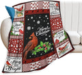 Tijuboni Cardinal Bird Throw Blanket for Girls Boys Women Men Kids Adults Soft Flannel Fleece Blanket for Couch Sofa Bed Home Decor 50"x60"
