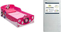 Delta Children Interactive Wood Toddler Bed, Disney Minnie Mouse + Serta Perfect Slumber Dual Sided Recycled Fiber Core Toddler Mattress (Bundle)