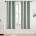 NICETOWN Sage Green Room Darkening Curtains 68 Inches Long 2 Panels for Living Room, Bedroom, Nursery Summer Thermal Insulated Blackout Drapes Grommet Noise Reducing Window Treatment, W40