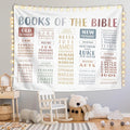 LIANGW Bible Verses Christian Tapestry, Indoor Outdoor Wall Art Tapestry for Bedroom, Teens Room Decoration Living Room Bedroom, Books Of The Bible 50x60 inches