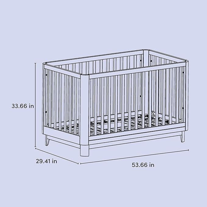 Storkcraft Santos Convertible Crib (Black & Natural) – GREENGUARD Gold Certified, Fits Standard Crib Mattress, Converts to Toddler Bed and Daybed, 4 Adjustable Mattress Heights, Rounded Edges