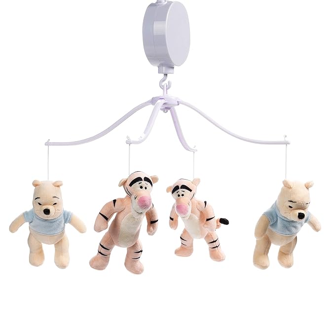 Lambs & Ivy Disney Baby Winnie The Pooh Hugs Musical Baby Crib Mobile Soother