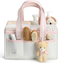 PeraBella Diaper Caddy Organizer with Handle, Baby Shower Gifts Basket Bag, Registry Search Must Haves Items, Nursery Storage Organizer for Newborn Girl Boy, Baby Bag Essentials, Car Diaper Caddy Cart
