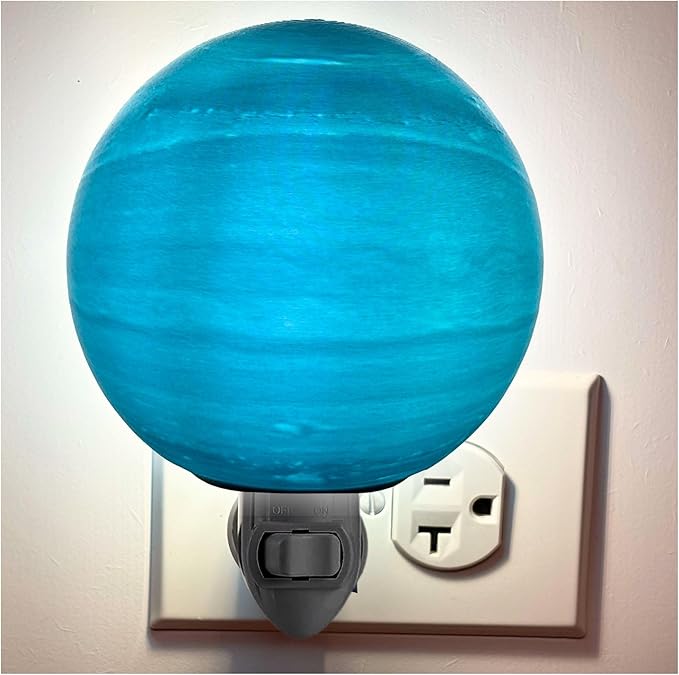 Uranus Night Lights | 5" Uranus Night Lamp LED Light | 3D Solar System NightLight, Planet Home Décor, Space Nursery, Kids Room, Space Gift, Birthday Gifts, Bedroom Decorations