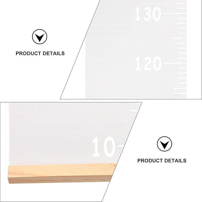 Height Growth Chart Ruler for Boys and Hanging Canvas Measurement Ruler for Home School Nursery Easy Storage Growth Record Tracking