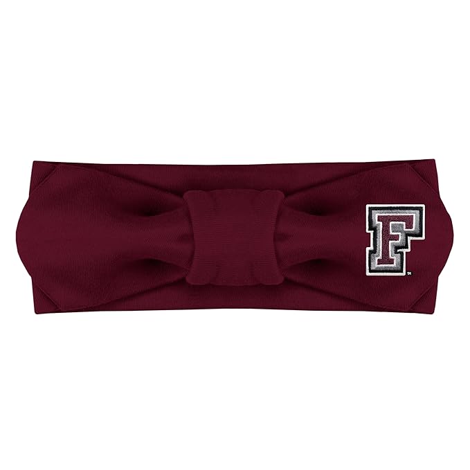 Creative Knitwear Fordham Rams Infant Girls Maroon Solid Hair Knot Headband Embroidered Logo - Size Newborn - 4T