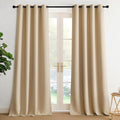 NICETOWN Blackout Curtain Panels for Bedroom, 2 Panels, W52 x L96-inch, Biscotti Beige, Thermal Insulated Grommet Top Blackout Draperies and Drapes for Living Room