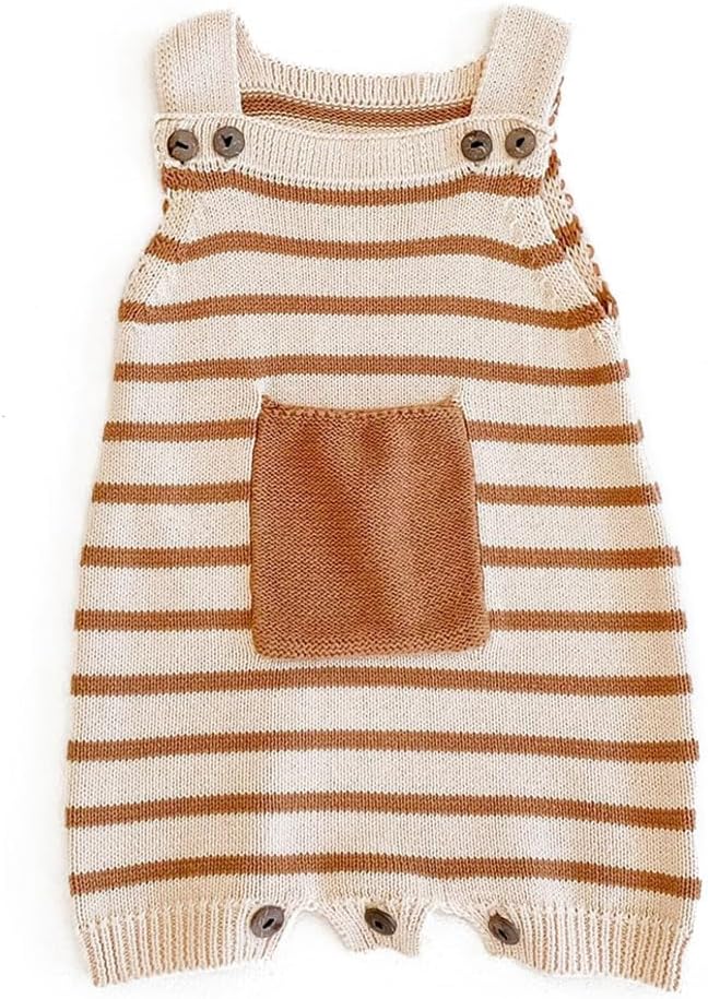 Simplee kids Baby Girl Knit Romper Fall Sleeveless Pompoms Rompers Newborn Little Girl Overall Jumpsuit Outfits