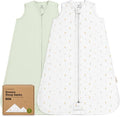 2-Pack Baby Sleep Sacks, Zipper Wearable Blanket - 0.5TOG Organic Cotton,Lightweight,Soft Cozy Toddler Sleeping Sack 6-12 months,Easy to Wear Large Newborn Transition Swaddles Sleepsacks (Wildflowers)
