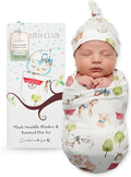 Swaddles for Newborns Baby Blanket Set Ultra-Soft 95% Bamboo Viscose Baby Swaddle for 0-3 Months | Newborn Essentials Must Haves Bamboo Viscose Swaddle Blankets