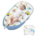 JIFTOK Baby Nests Lounger for Newborn, Snuggle Bassinet for 0-24M, Breathable Portable Co Bed, Baby Essentials Adjustable Infant Soft Cotton Loungers for Home & Travel -Car