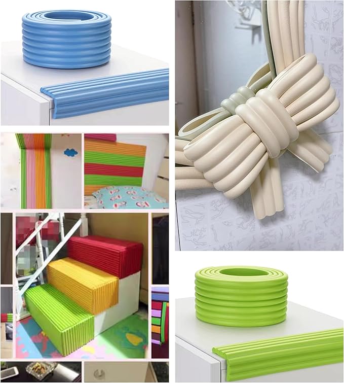 M2cbridge Multifunctional Edge and Corner Guard Coverage Baby Safety Bumper DIY 6.5 Ft (Grass Green)