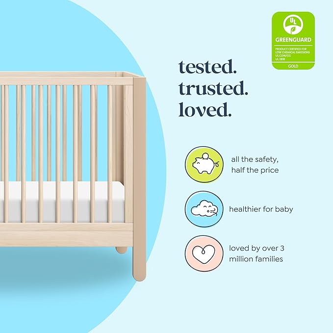 Carter's by DaVinci Marisol 4-in-1 Convertible Crib in Taupe/Washed Natural, GREENGUARD Gold Certified