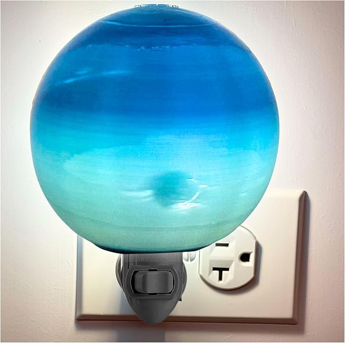 Neptune Night Lights | 4" Neptune Night Lamp LED Light | 3D Solar System NightLight, Planet Home Décor, Space Nursery, Kids Room, Space Gift, Birthday Gifts, Bedroom Decorations