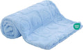 Soft Cozy Fleece Baby Blanket Heart Checkered Pattern Fluffy Plush Receiving Blanket for Newborn Infant Toddler, Warm Crib Stroller Blanket for Boys Girls 30"x40", Light Blue