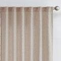 jinchan Linen Curtains with Privacy Lining 63 Inch Length Taupe Brown Farmhouse Closet Lined Drapes for Small Narrow Window Bedroom Living Room Bay Window 2 Panels Rod Pocket Back Tab