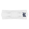 Creative Knitwear Rice Owls Infant Girls White Solid Hair Knot Headband Embroidered Logo - Size Newborn - 4T