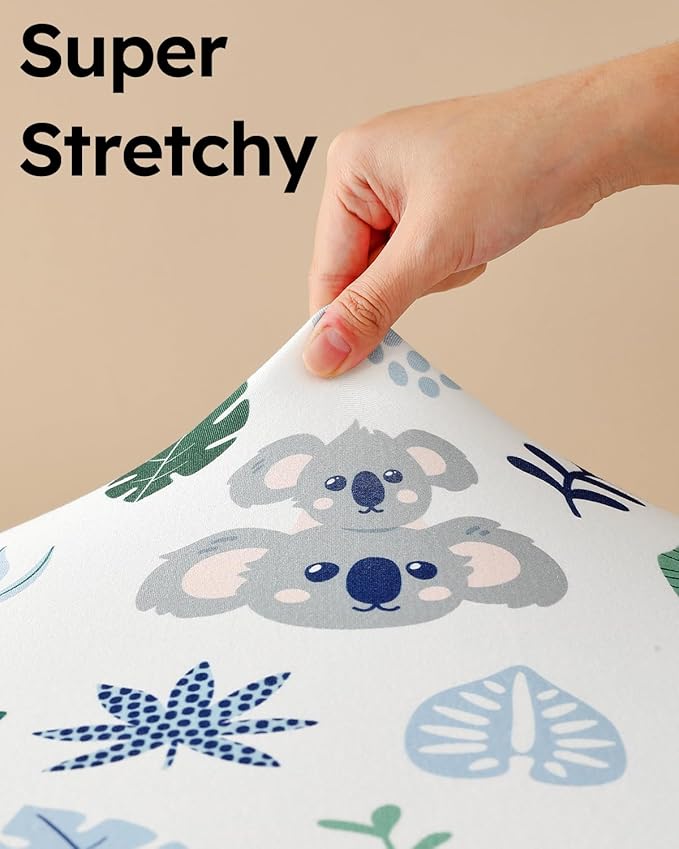 Looxii Baby Crib Sheets for Boys Girls, 3 Pack Fitted Crib Sheet for Standard Crib and Toddler Mattress, Ultra Soft Breathable Microfiber Baby Sheet 52x28x8in