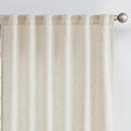 jinchan Beige Lined Linen Blend Curtains for Bedroom 90 Inches Length 2 Panels for Closet, 38 Inches Wide Natural Farmhouse Drapes with Rod Pocket Back Tab (38W x 90L, Ecru)