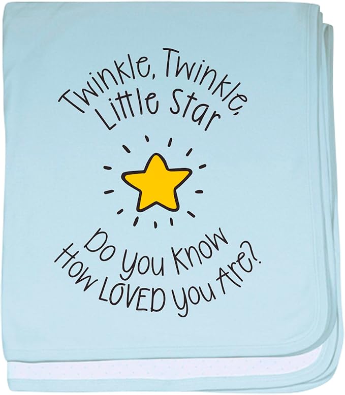 CafePress Twinkle, Twinkle Little Star Do You Know How Loved Baby Blanket, Super Soft Newborn Swaddle