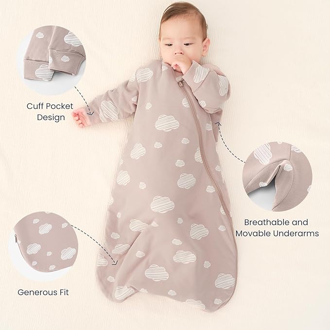 Unisex Sleeping Bag for Babies and Toddlers 3.5 Tog Sleep Sack, Baby Sleep Sack, One piece with sleeves, Gifts for Baby