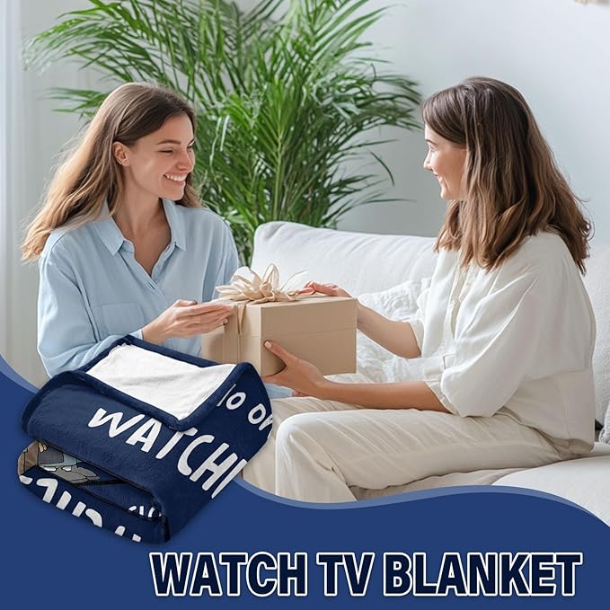 Birthday Gifts for Men Dad Uncle Grandpa, Happy Birthday Gifts for Christmas Fathers Day, Birthday Gift Ideas, Relaxing Blanket Gifts for Coworker, Watches TV with Eyes Closed Blanket, 50"x 60"