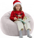 Nobildonna Bean Bag Chair Cover (No Filler) for Kids and Adults,Beanbag Stuffed Animal Storage Without Filling Plush Toys Holder and Organizer Soft Premium Corduroy 200L