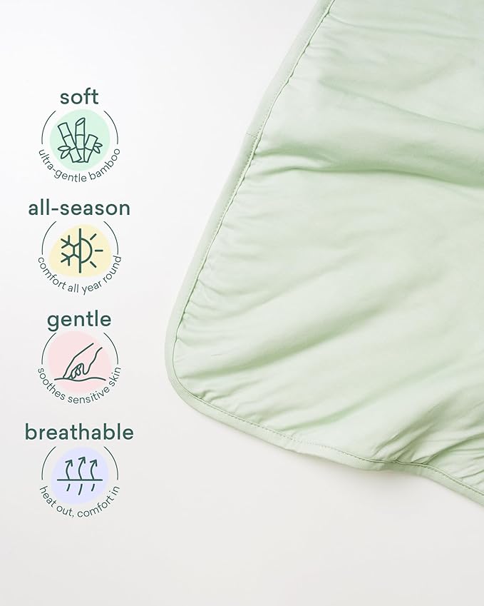 PurComfy Supersoft Toddler Comforter, Premium Bamboo Viscose Crib Blanket, Breathable 1.0 Tog Crib Quilt for All Seasons 39"×55"