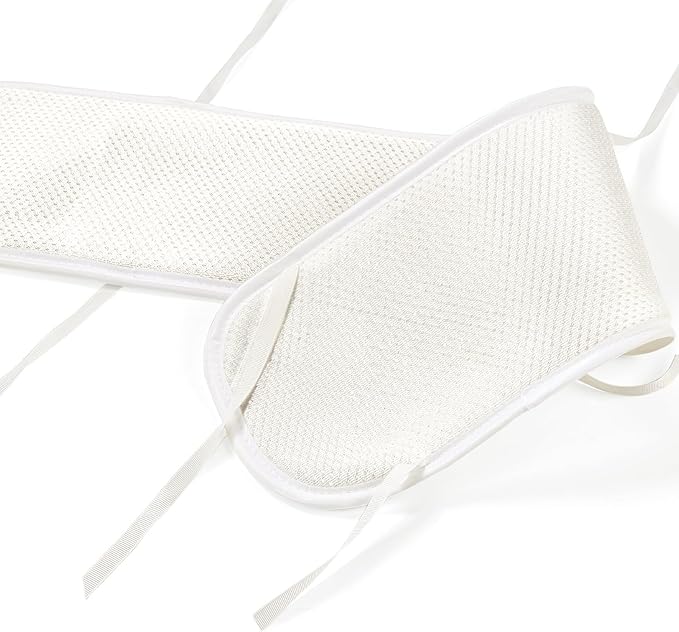 Mesh Sets Toddlers' Bed Rail Bumpers Protecter - Children's Bed Guardrail Padding - Anti-Collision |- Easy InstallEnhanced Safety Mostly Fit (3pc-White)