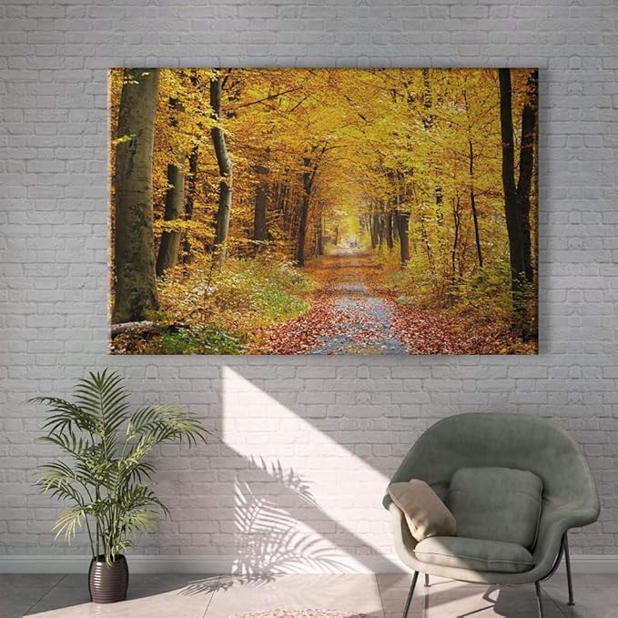 SIGNWIN Canvas Wall Art Sunshine in The Forest Canvas Prints Home Artwork Decoration for Living Room,Bedroom - 16x24 inches