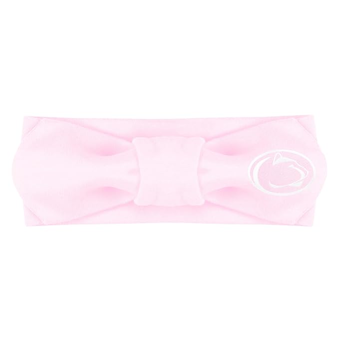 Creative Knitwear Penn State Nittany Lions Infant Girls Pink Solid Hair Knot Headband Embroidered Logo - Size Newborn - 4T