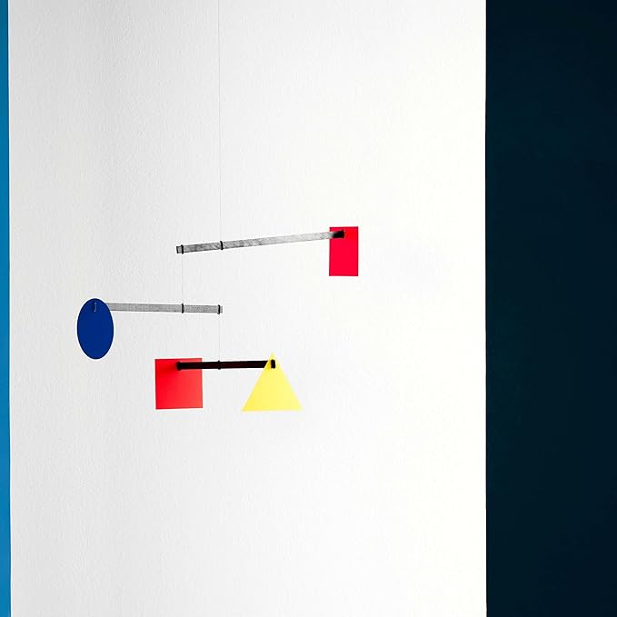 Bauhaus Hanging Mobile - 26 Inches - High Quality Beech Wood - Handmade in Denmark by Flensted