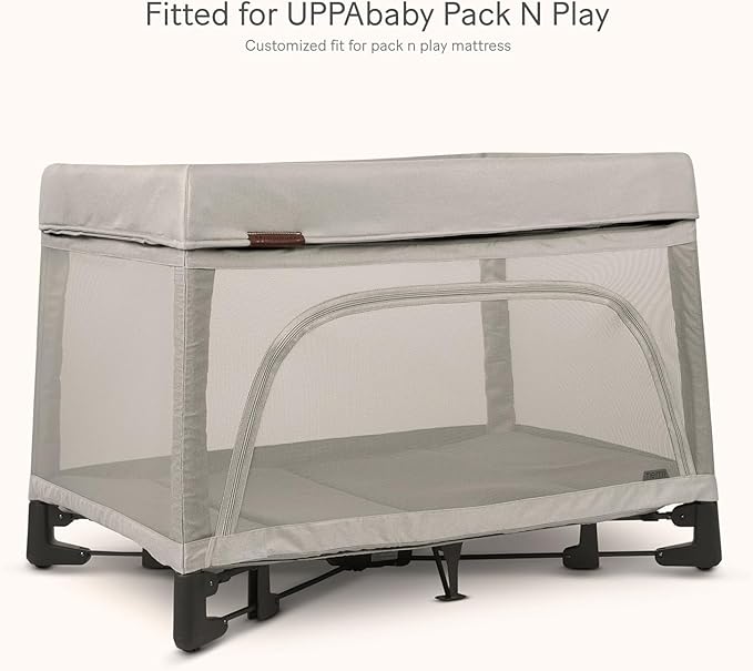 lulumoon Pack and Play Sheets Muslin: Cotton Fitted Sheets for UPPAbaby Pack N Play - Soft Playard Sheets for Boys and Girls 2Pack